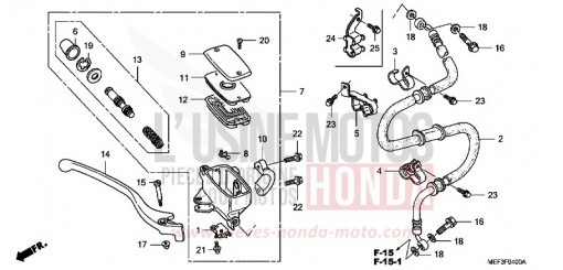 FRONT BRAKE MASTERCYLINDER FJS400D8 de 2008